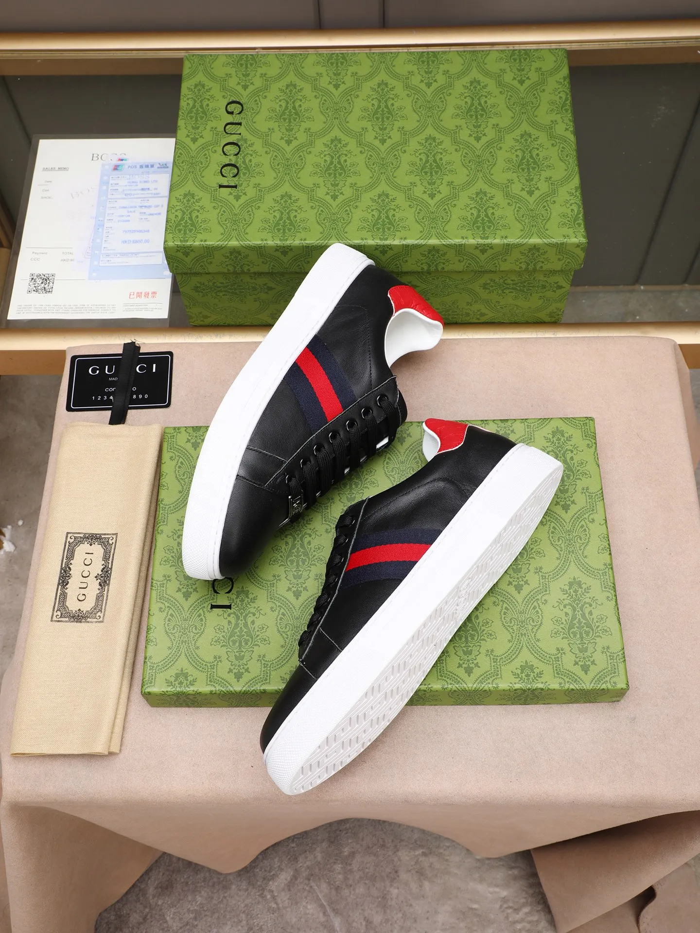 Men's shoes 💰400 [running volume version] GUGGI white shoe series! The fabric is made of imported cowhide➕Gucci special material➕sheep lining➕original rubber outsole, men's size 38-44 (45 can be customized)